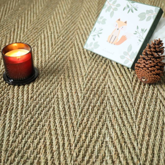 Jonc de mer - Assam - Chevron - Rouleau de 2m x 3m - 3