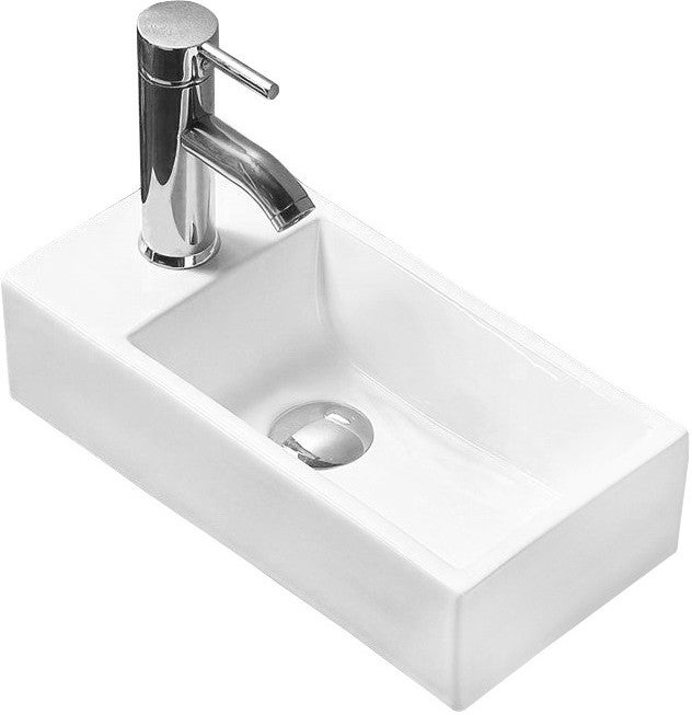 Mexen Inez umywalka nablatowa prawa 45 x 25 cm, biała - 21434500R