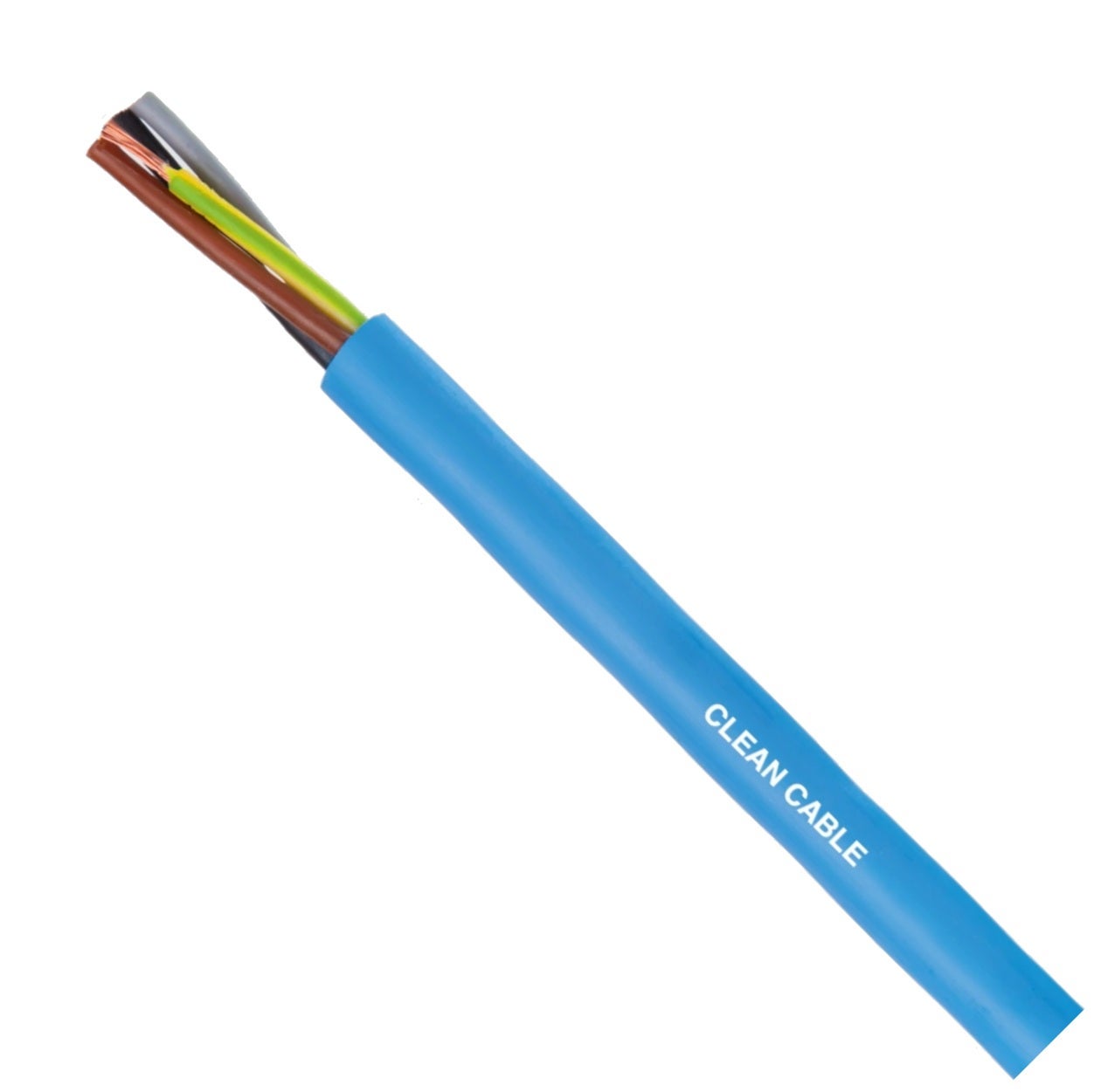 Kabel wodoodporny CLEAN CABLE 3x1,5mm2 niebieski 0,6/1kV bezhalogenowy do pomp głębinowych, wody pitnej i chlorowanej linka Helukabel 100m