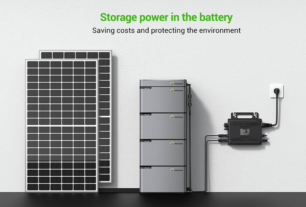 Batterie d'accumulation d'eneergie solaire LIONSHEE LS-L1024 LiFePO₄ 1024 Wh - stockage d'énergie Plug & Play pour systèmes solaires de balcon - 8