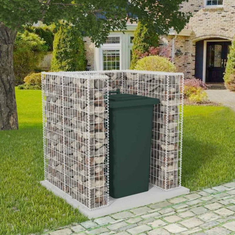 Gaviones para ocultar contenedor acero 110x100x120 cm vidaxl