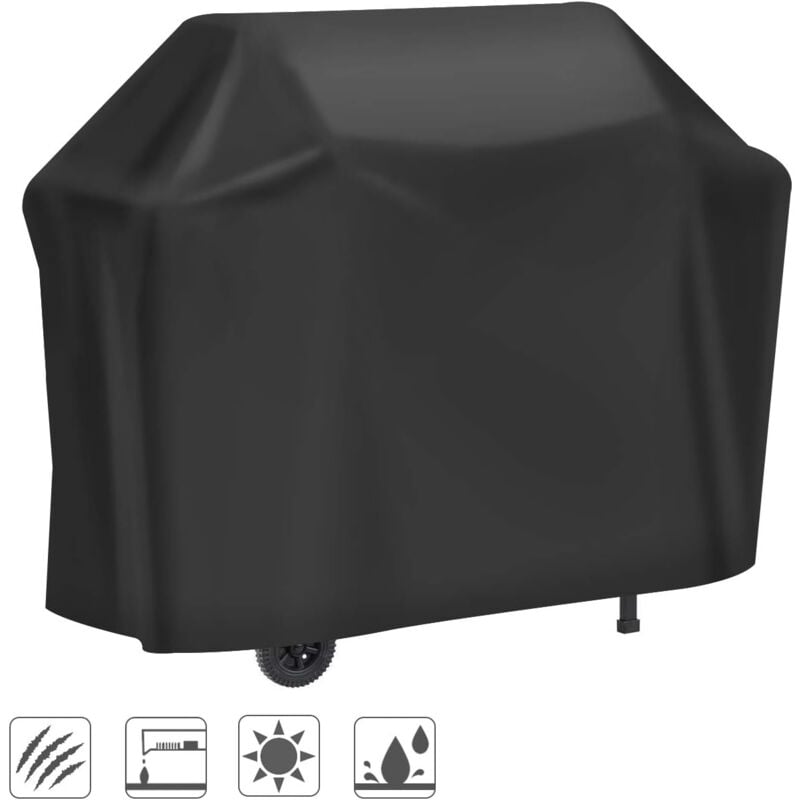 Pokrowiec na Grill, Wytrzymały Pokrowiec z Oxfordu 210D, Ochronna Osłona na Grilla Odporna na UV/Wodę/Wilgoć (145X61X117cm)