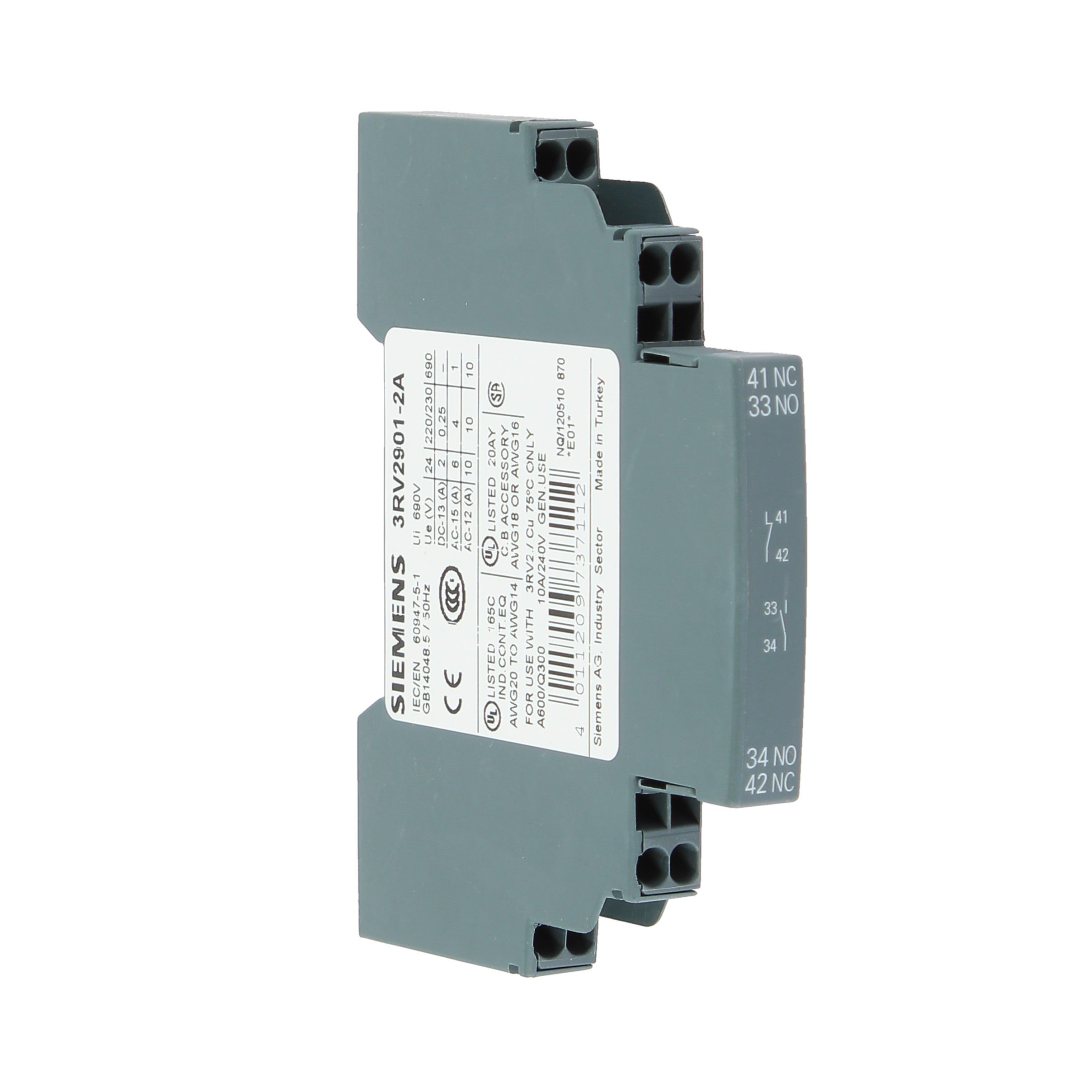 Acquista Siemens 3RT2027-1BB40 Contattore 3 NA 15 kW 24 V/DC 32 A con contatto ausiliario 1 pz. da
