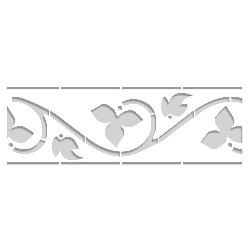 Stencil Muro Albero Salice 006 - Modello 50x50 Cm Per Pittura Pareti, Design 48x48 Cm