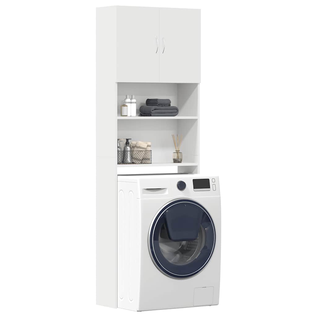 Vidaxl Armario De Lavadora Madera Ingeniería 64X24x190 Cm Blanco , Leroy Merlin