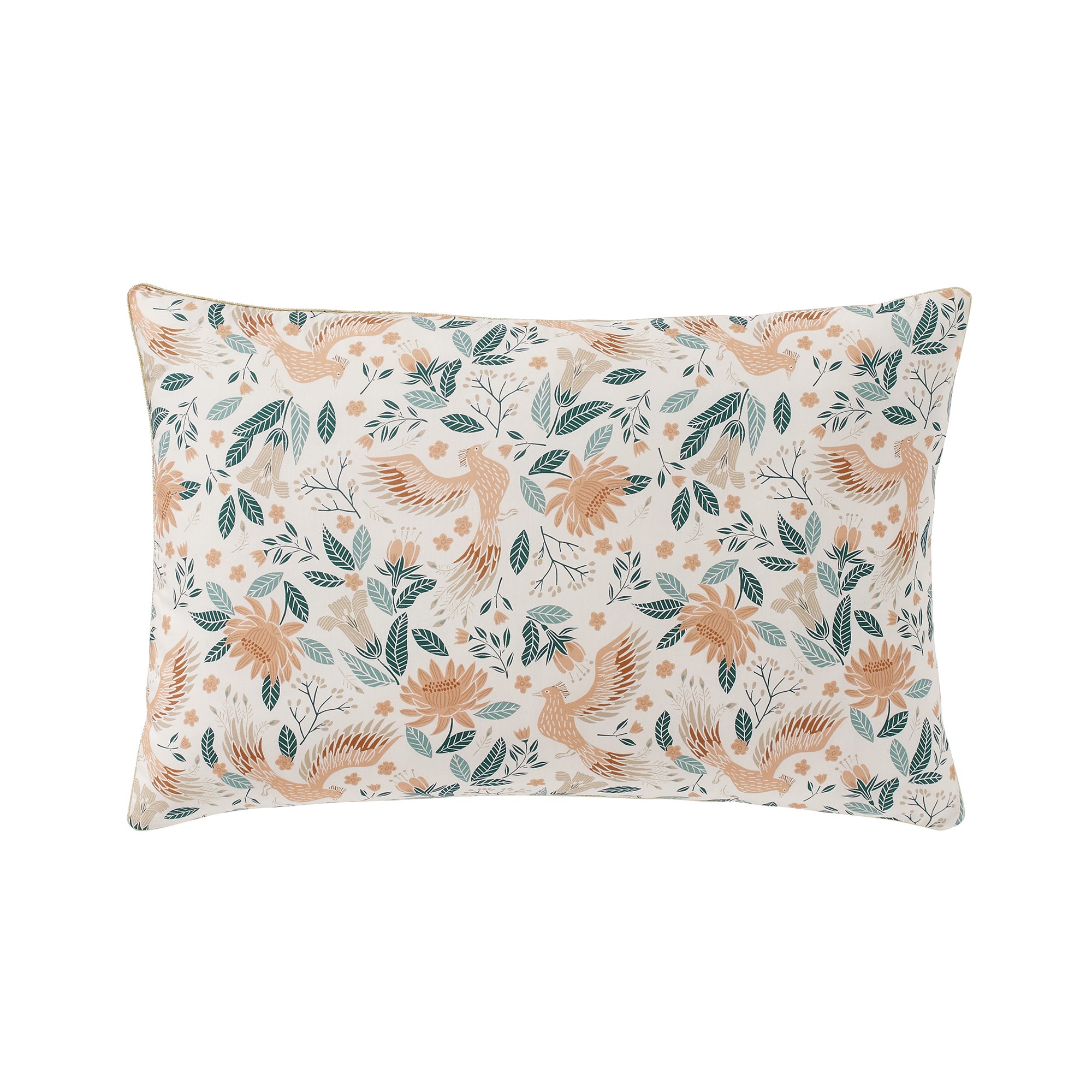 Taie D'Oreiller Percale De Coton Glynde Coral 65x65 Cm - Designers Guild - Douce Et Respirante
