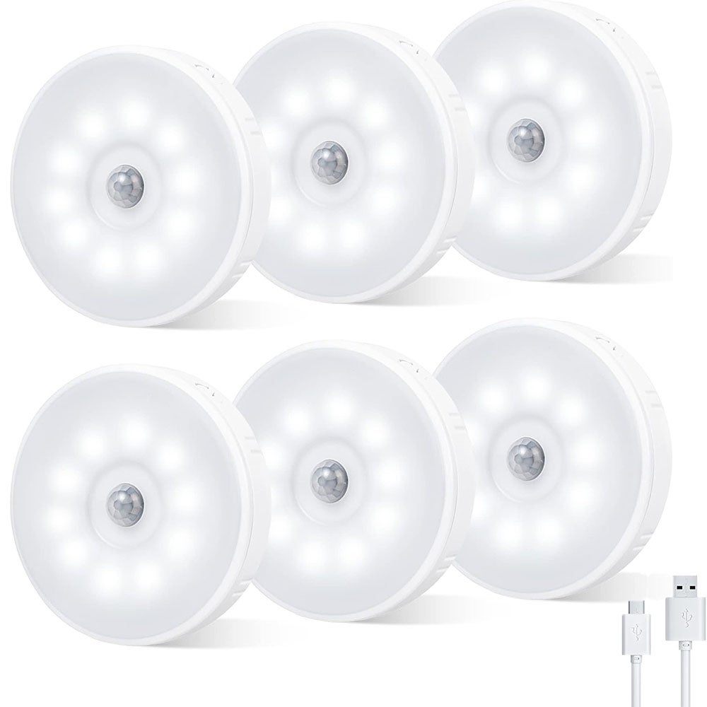 Veilleuse LED Intelligente Sans Fil Avec Détecteur De Mouvement – Lampe De Nuit Et Décoration