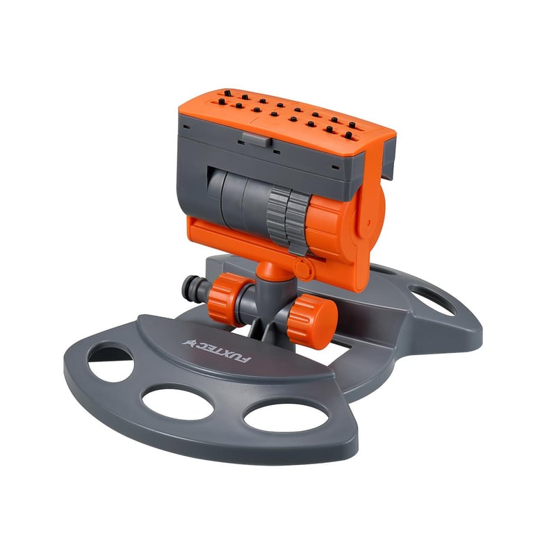 Zraszacz wahadlowy FUXTEC FX-PRG1, zasieg 9-216m², regulacja przeplywu, z podstawa