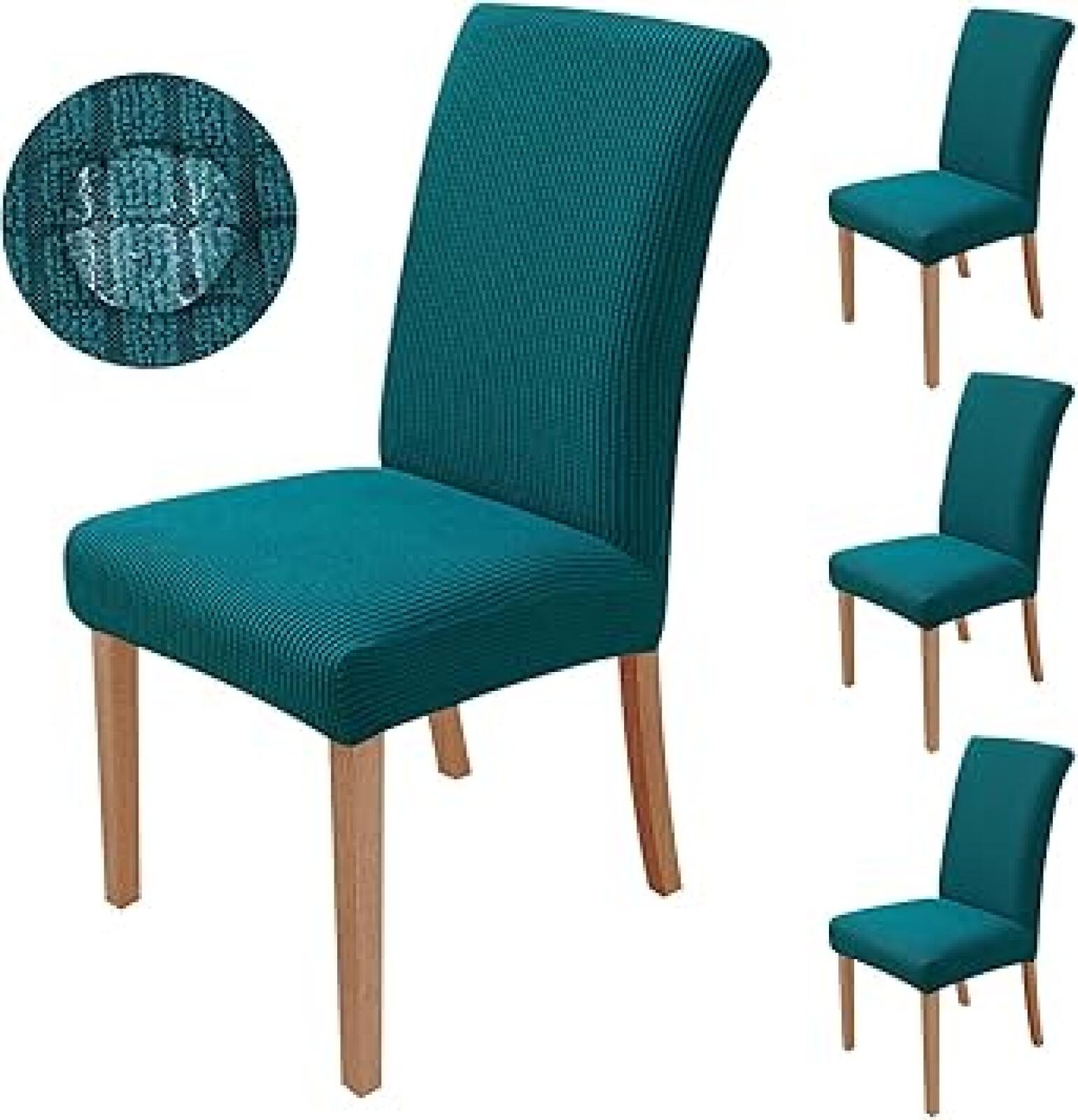 Set di 4 coprisedie rimovibili per sedie da pranzo, per casa