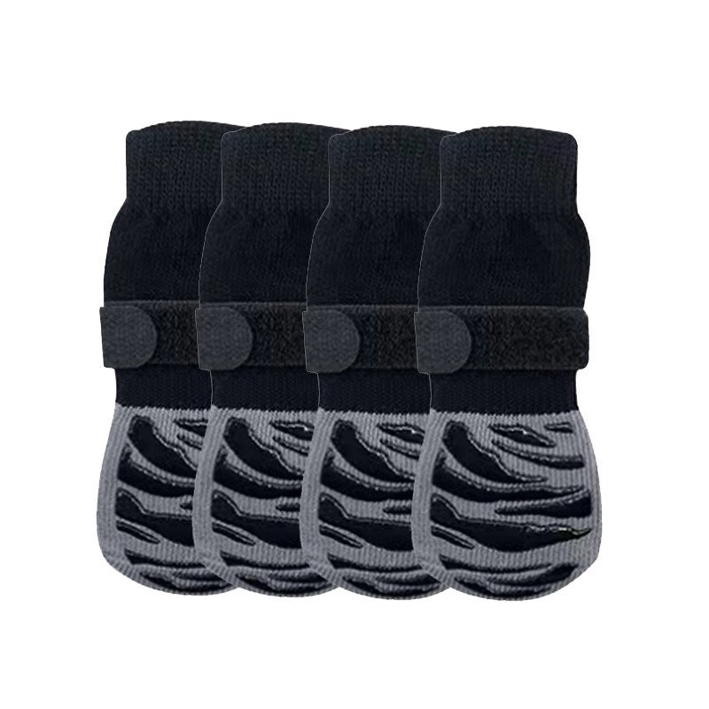 Lot De 4 Paires De Chaussettes Antidérapantes Pour Chien - Pour Une