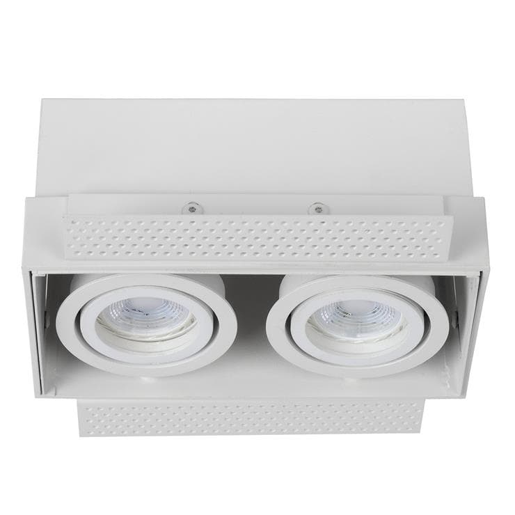 TRIMLESS-Spot encastrable 2 lumières L18.5cm - - 2