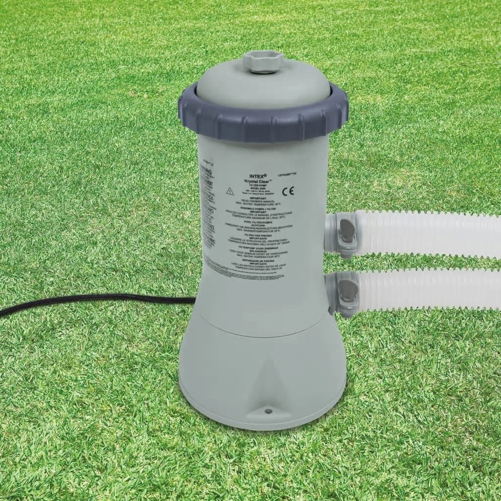 Pompe Filtration Intex Krystal Clear 3406 L/h - Cartouche 28638GS - Pour Piscine Gonflable Et Hors-Sol