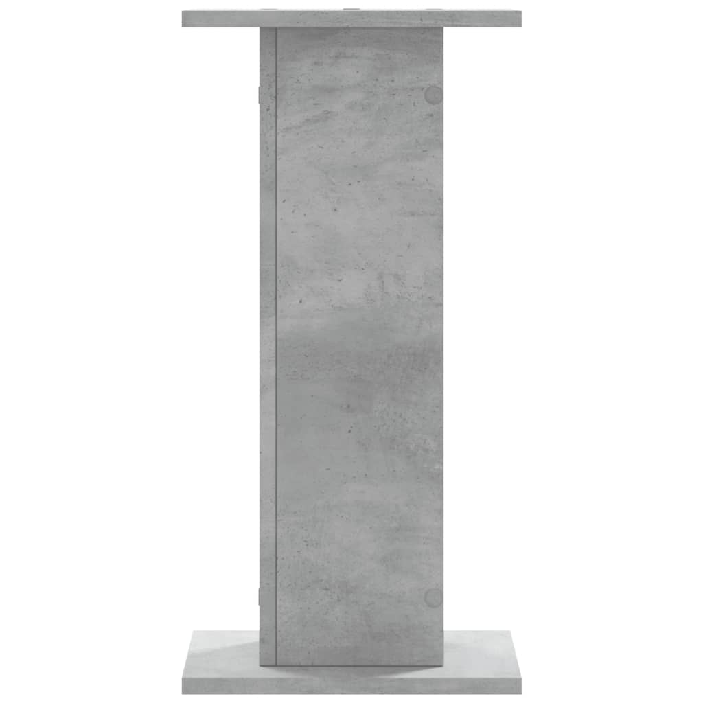 Supports pour plantes, 2 pièces, gris béton, panneau de bois - 7