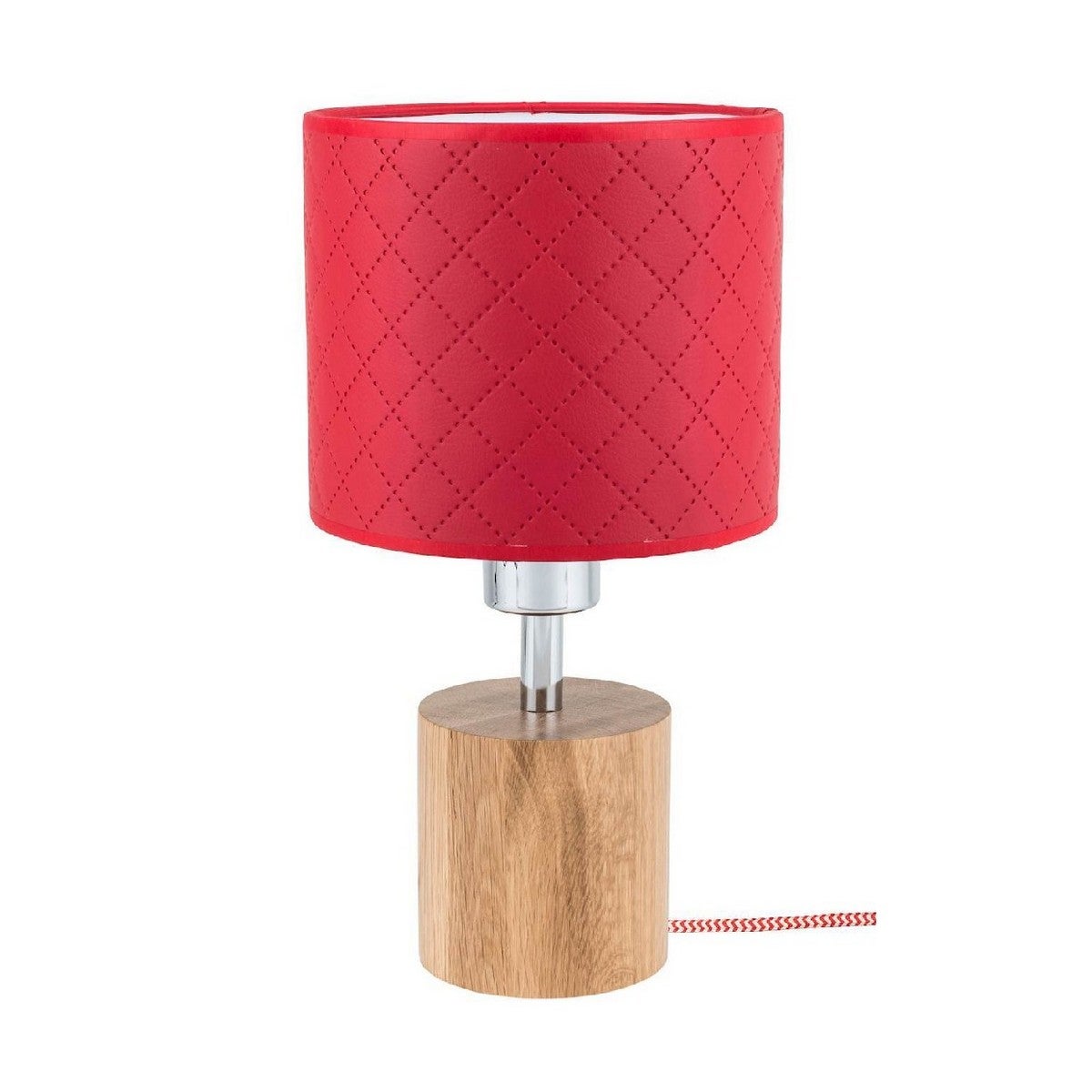 Lampe à Poser Artisanale En Bois – Marron, électrique, Classe A++