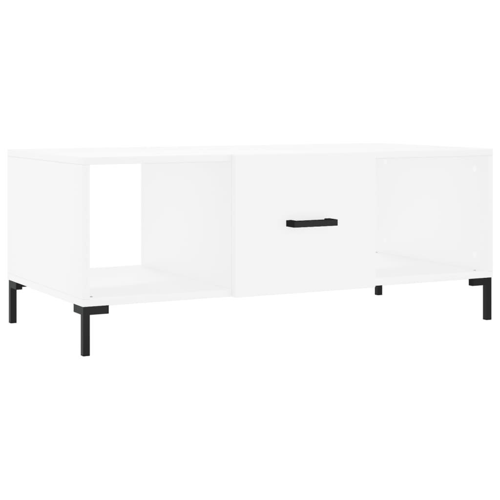 Table Basse Ender Blanche Vicco – 70x70x46 Cm – Panneau Aggloméré Mat