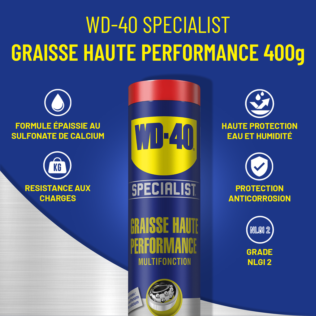 Graisse haute performance multifonction - WD-40 - 400 g - 2