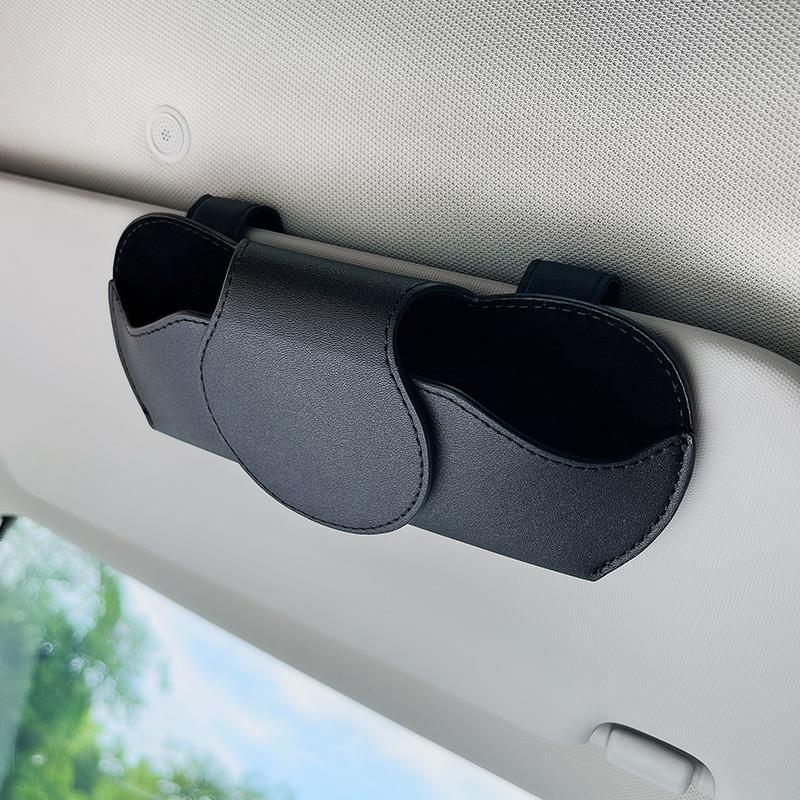 Custodia Porta Occhiali Da Sole Per Auto Mercedes - Compatibile Con GLK, GLC, GLE, Classe E E C (2011-2015) - Grigio