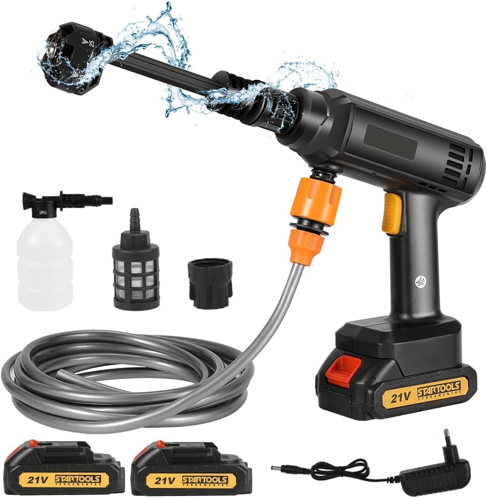 Nettoyeur Haute Pression Sans Fil 40 Bar - Compatible Batterie Makita 18V, Pistolet Mobile 6 En 1 Avec Buse 5m Pour Voiture, Jardin, Maison