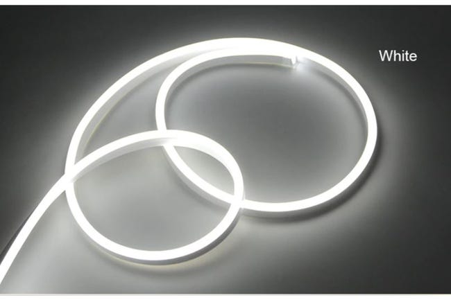 Bobina Striscia LED Neon Regolabile 220V AC 120 LED/m 50 M Circolare 360 Gialla IP67 Su Misura - Foto 9