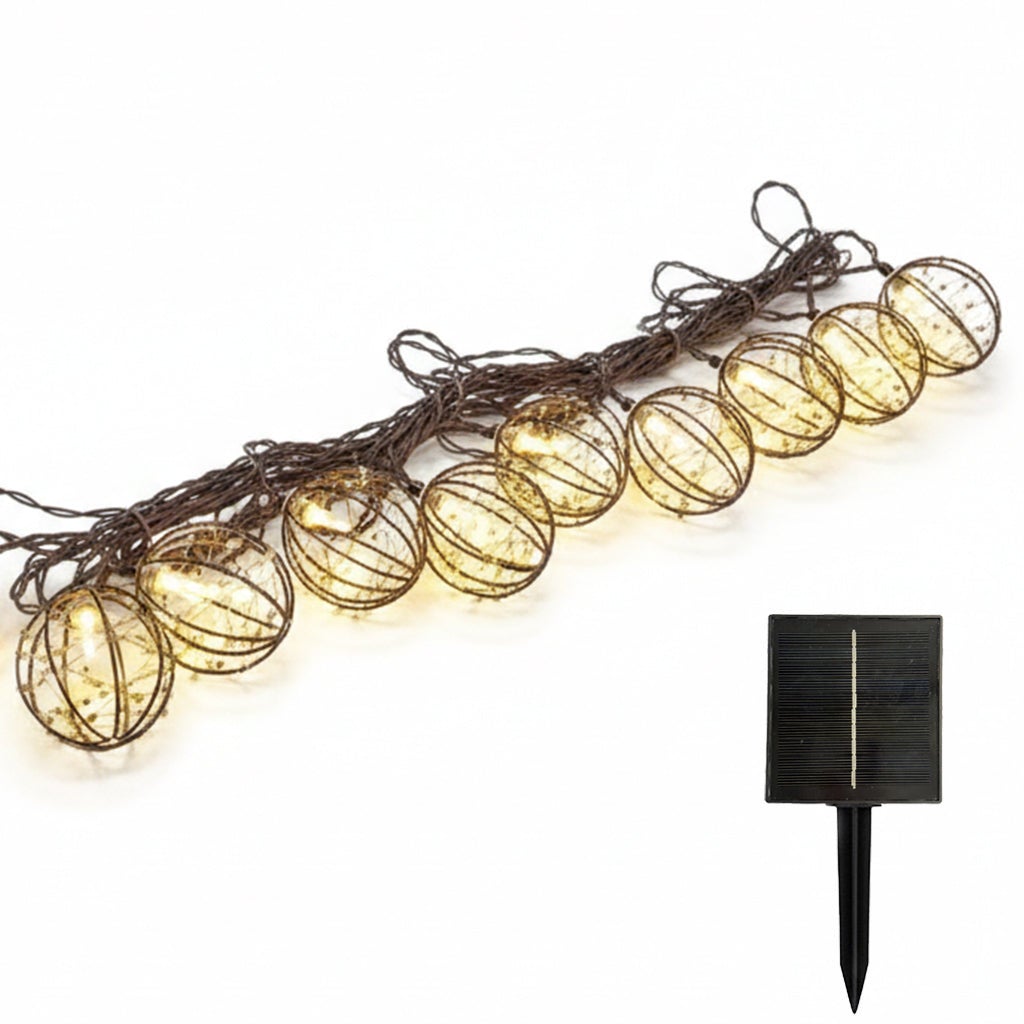 Lampki solarne RUSTY 10-klatkowe 4M