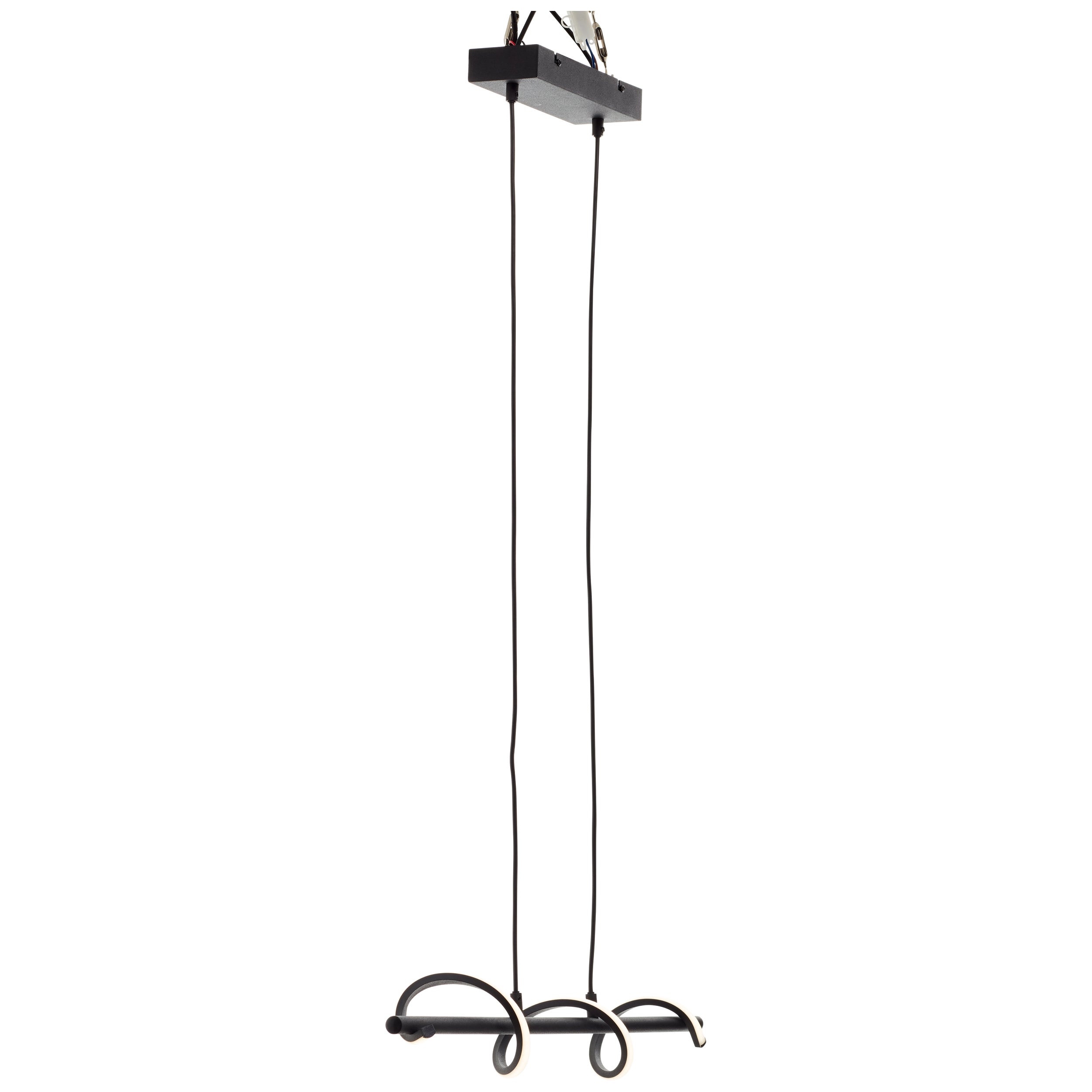 Lampa wisząca LED Brilliant Lamp Eunice, matowa czerń, zintegrowana dioda LED 22 W - 4