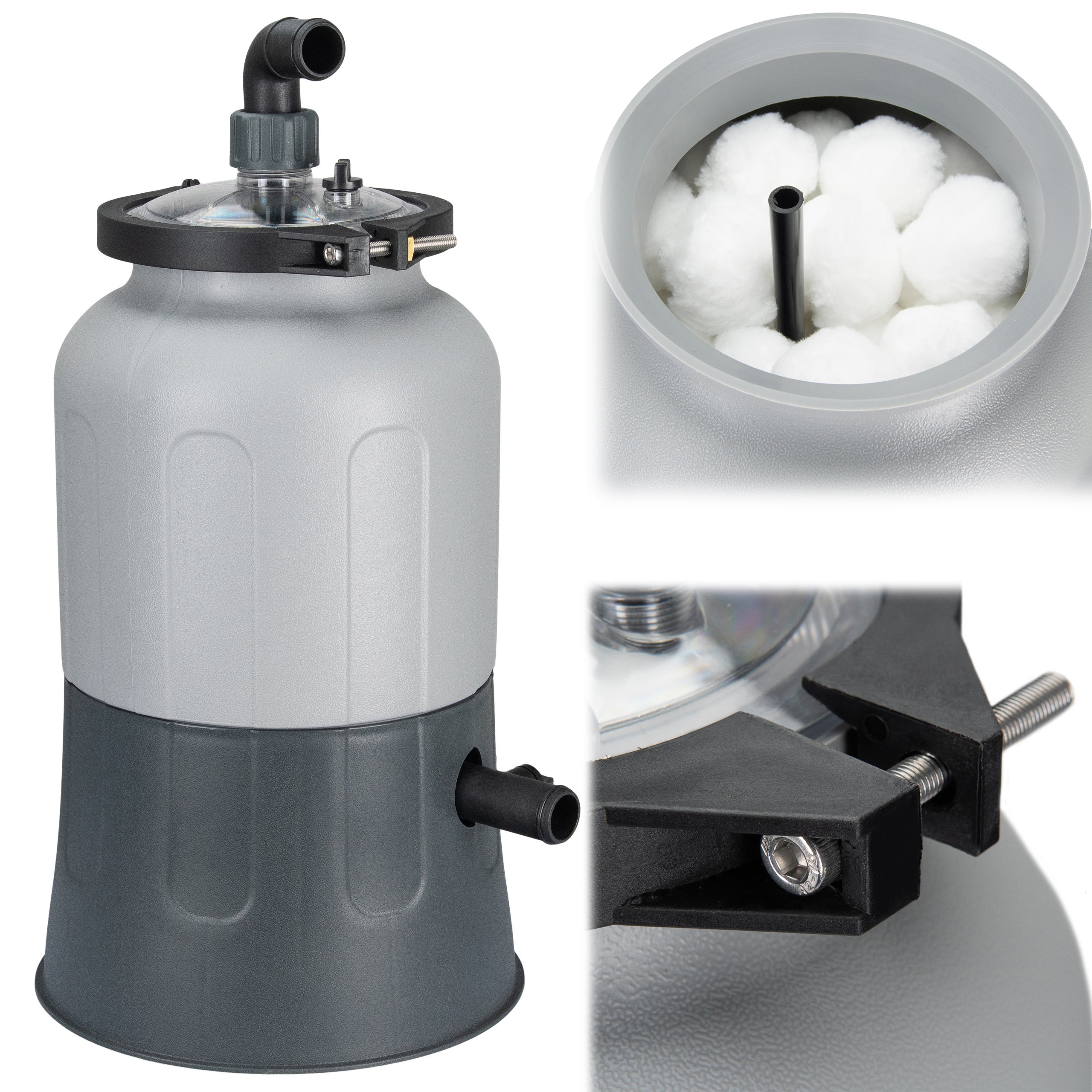 COIL Pompa piaskowa do basenu Bestway Intex. wydajność 3800l/h 55dB 40W + kulki filtracyjne - 2