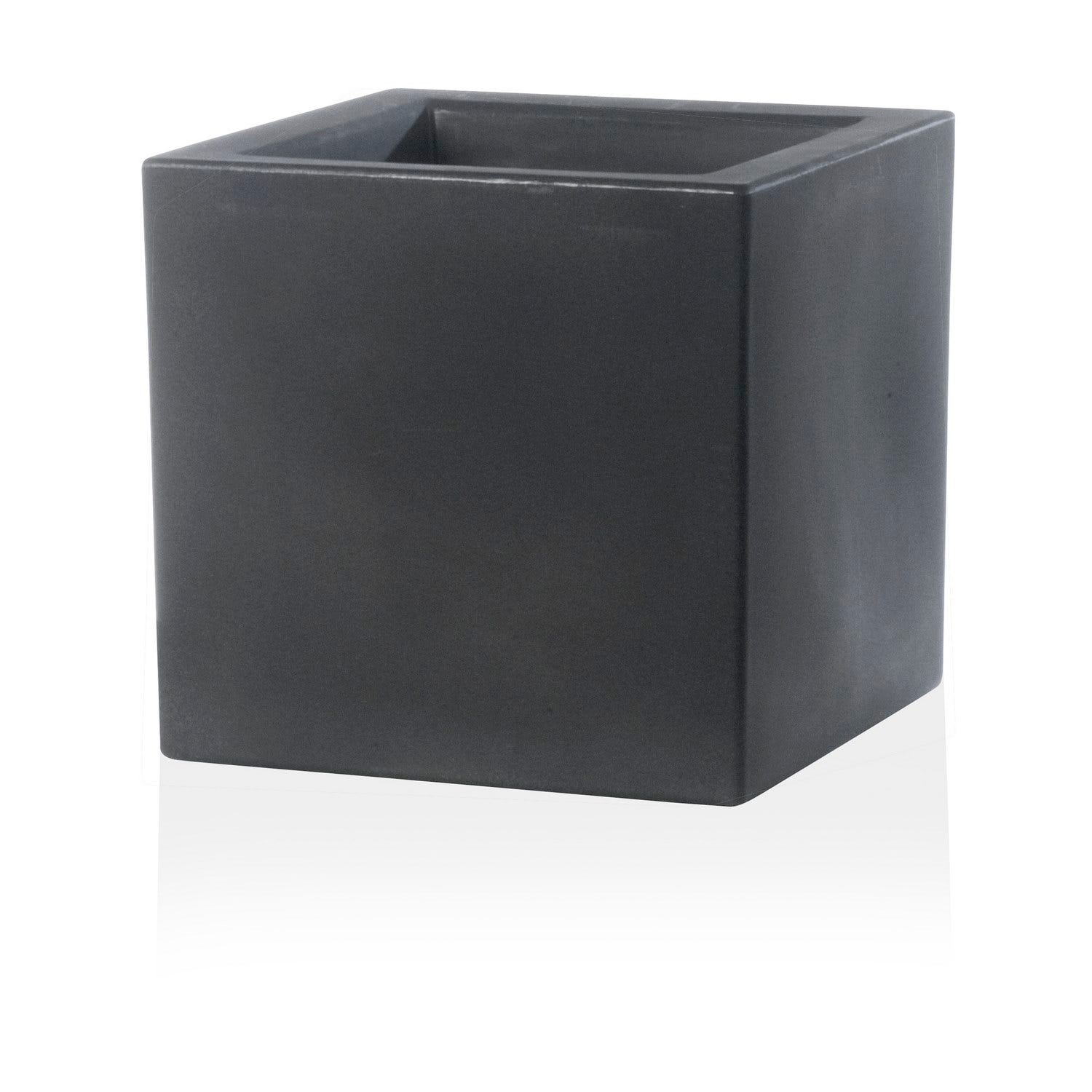 EURO ITALIA Vaso in vetro trasparente cubo 14x14x14 cm EURO ITALIA Vaso in vetro trasparente cubo 14x14x14 cm