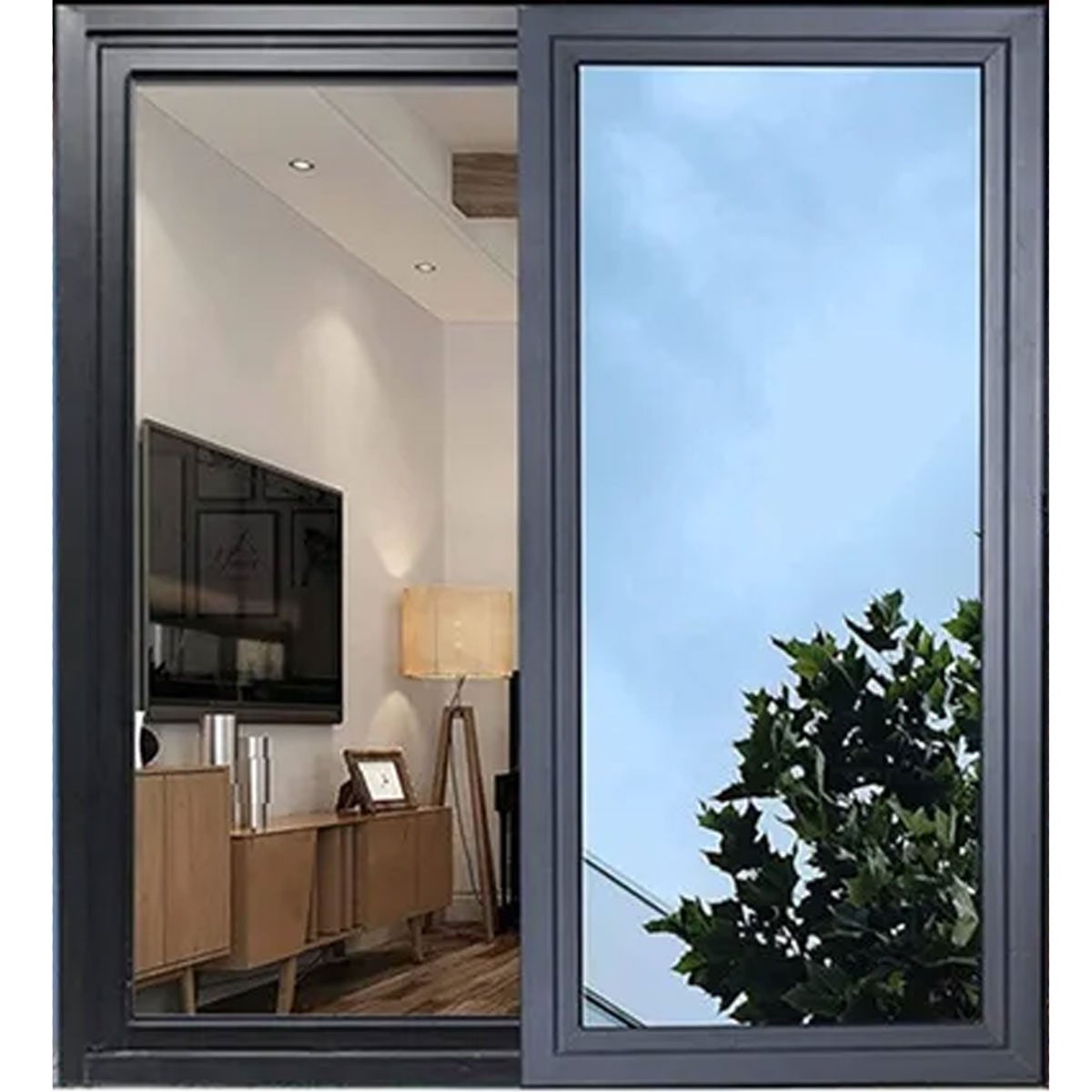 Autocolante para vidros privados a metro - eletrostático Anti-Regulação Anti-UV Anti-Calor - 90x2m - 8