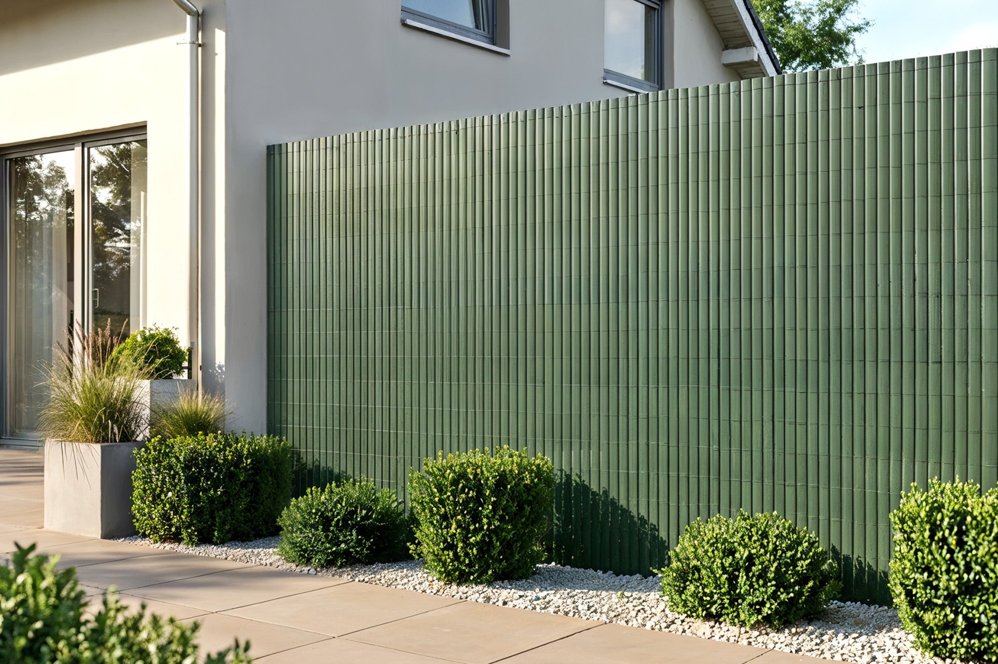 Siatka trzcinowa PCV VISO, 3m x 1,8m, zielona