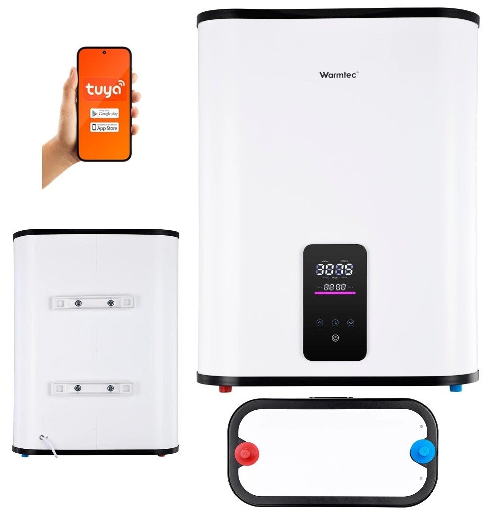 Bojler elektryczny 50l pojemnościowy Wi-Fi pionowy wyświetlacz Warmtec BP50