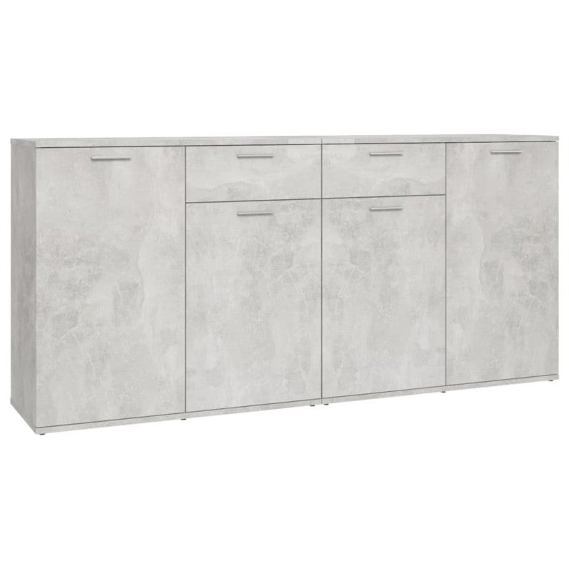 vidaXL Credenza Grigio Cemento 160x36x75 cm in Truciolato - 2