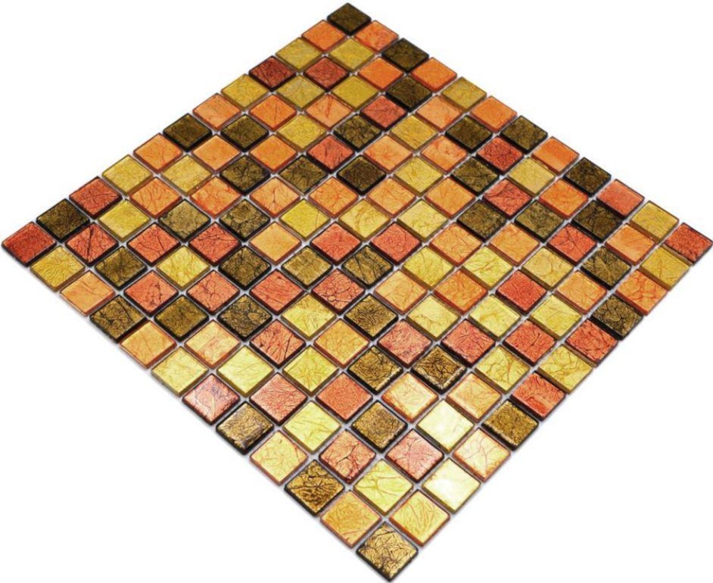 Mosaïque Or MOSANI MOS120-0784 – Structure Miroir – 30x30 Cm – Pour Cuisine/salle De Bain