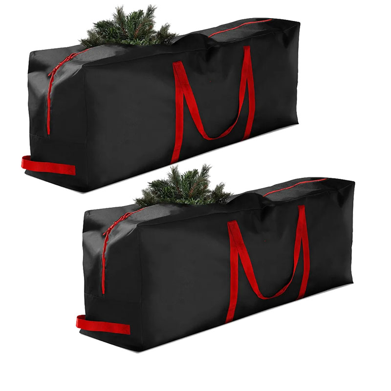 2 bolsas de almacenamiento para árboles de navidad, aptas para árboles artificiales de 5 pies, bolsa de navidad impermeable, asas duraderas
