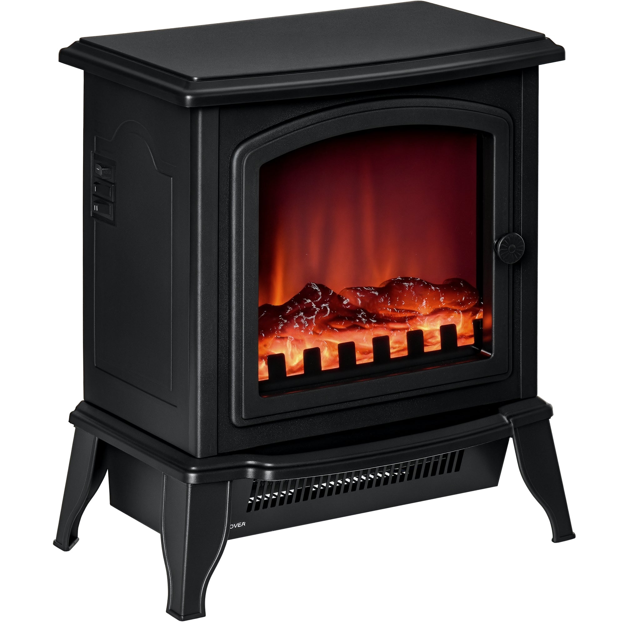 Cheminée électrique portable 1000W/2000W avec effet flamme, en ABS et ...
