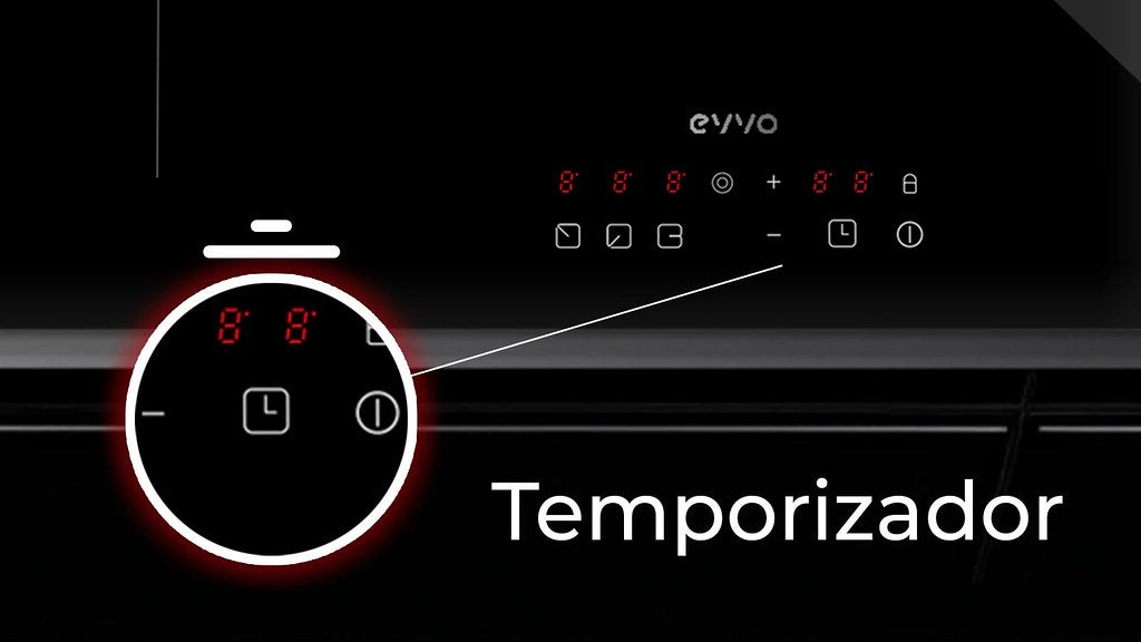 EVVO Placa Vitrocerámica V60, 3 zonas, Potencia máx 5700W, 9 niveles, máx ⌀ 60 cm, táctil - 6