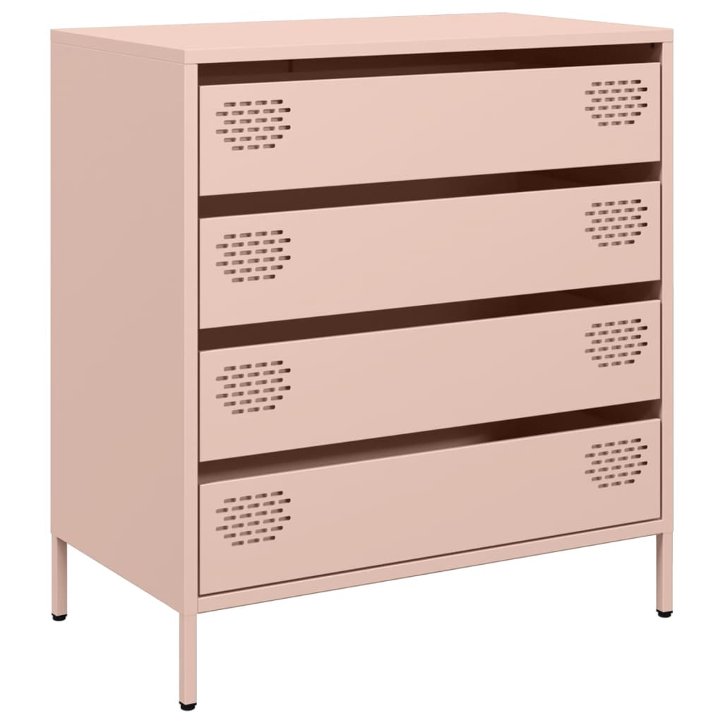 Credenza 140x40x85,9 Cm In MDF E Metallo - Mobile Buffet Con Ante A Scatto E Gambe Metalliche, Bianco E Blu Scuro