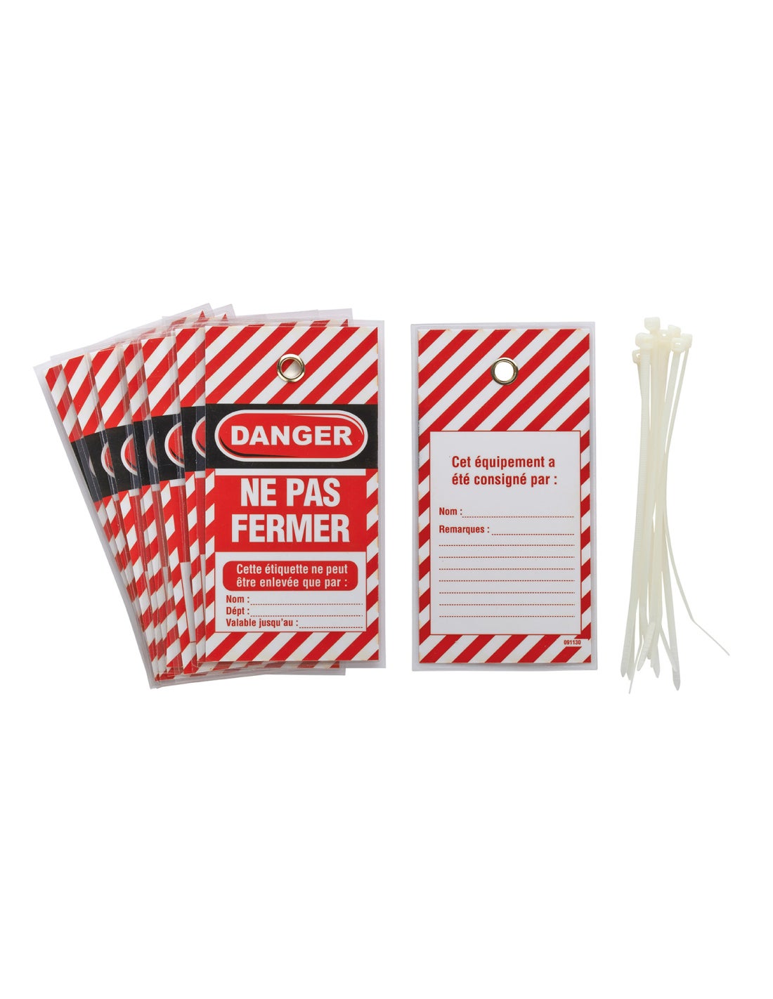 Lot De 10 Étiquettes De Verrouillage Brady LT10 Y383760 - 'DANGER, NE FONCTIONNE PAS' - Neuf