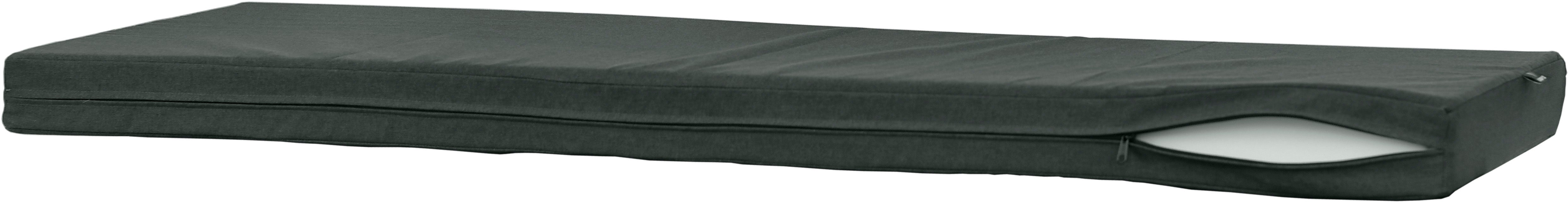 Poduszka na huśtawkę ogrodową AMPO wodoodporna 150 cm ciemny szary 1 szt. - 4