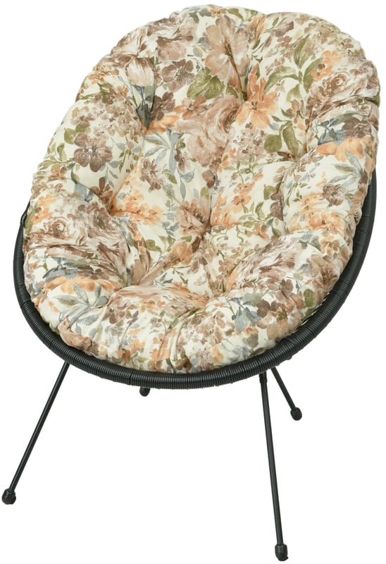 Poduszka na fotel żyłkowy krzesło Acapulco AMPO beżowy brązowy 1 szt.