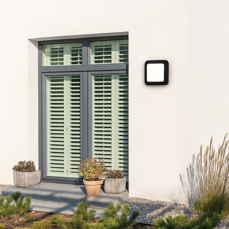 Applique Murale LED 4W Noire Carrée IP65 - Blanc Froid 6000K - 8000K - SILAMP - 2