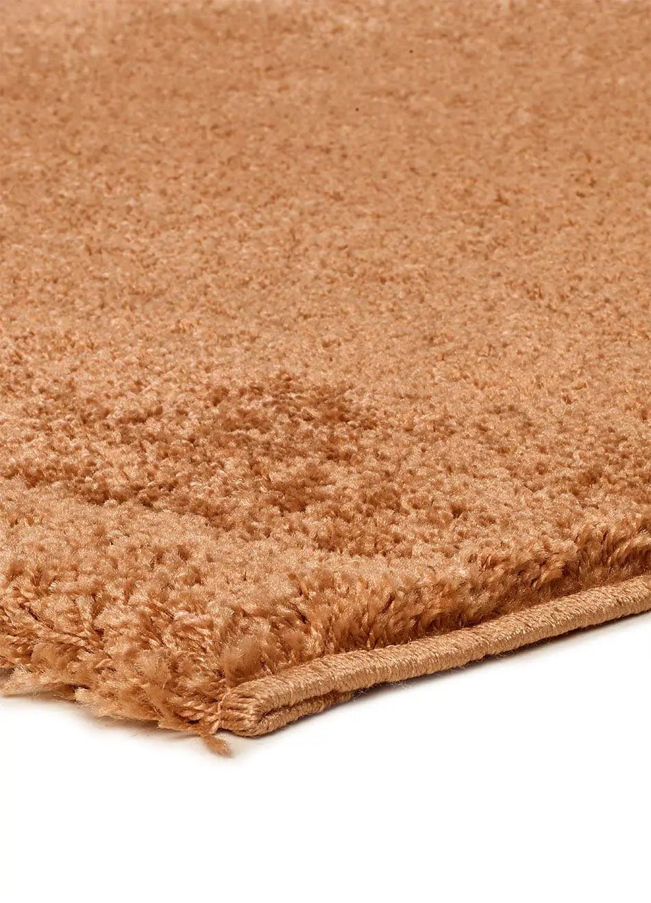 Tapete interior castanho retangular 60 x 120 cm ATLAS shaggy liso - ATTICGO - 3