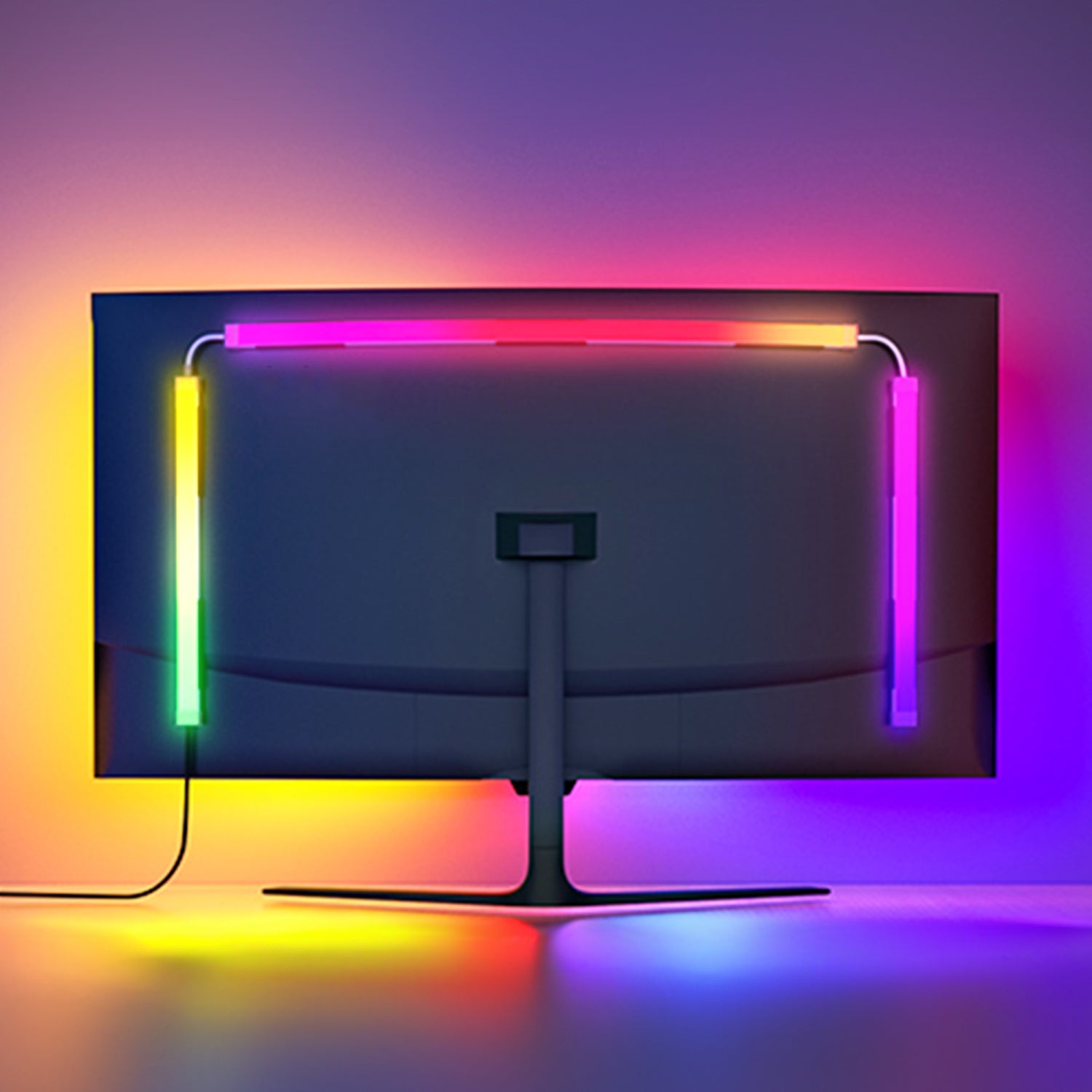 27 pouces Bande LED pour bureau de jeu Bande LED RGBIC pour écran PC Rétroéclairage PC Éclairage Led USB avec contrôle App - 7