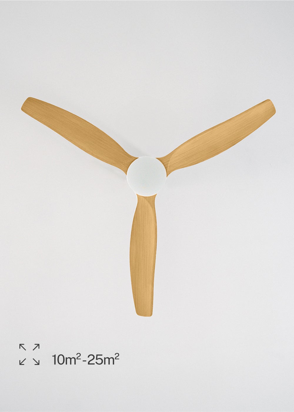 CREATE - WIND CALM M - Ventilateur de plafond silencieux 40W avec pales techniques en ABS Ø132cm avec eclaraige avec contrôleur mural - 7