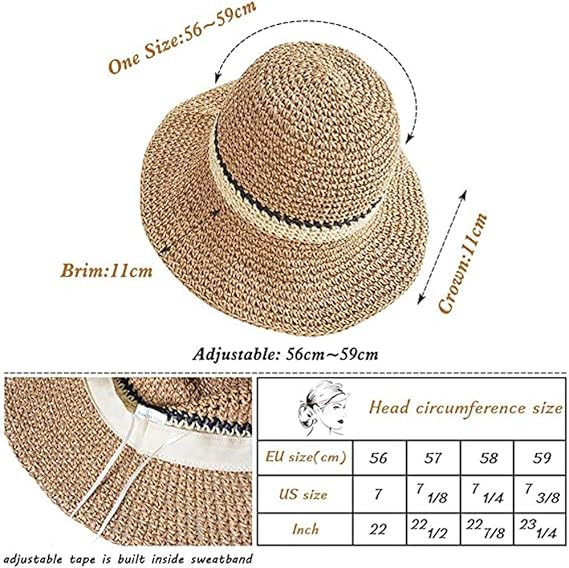 Chapeau de soleil souple à large bord pliable avec protection UV pour femmes - 3