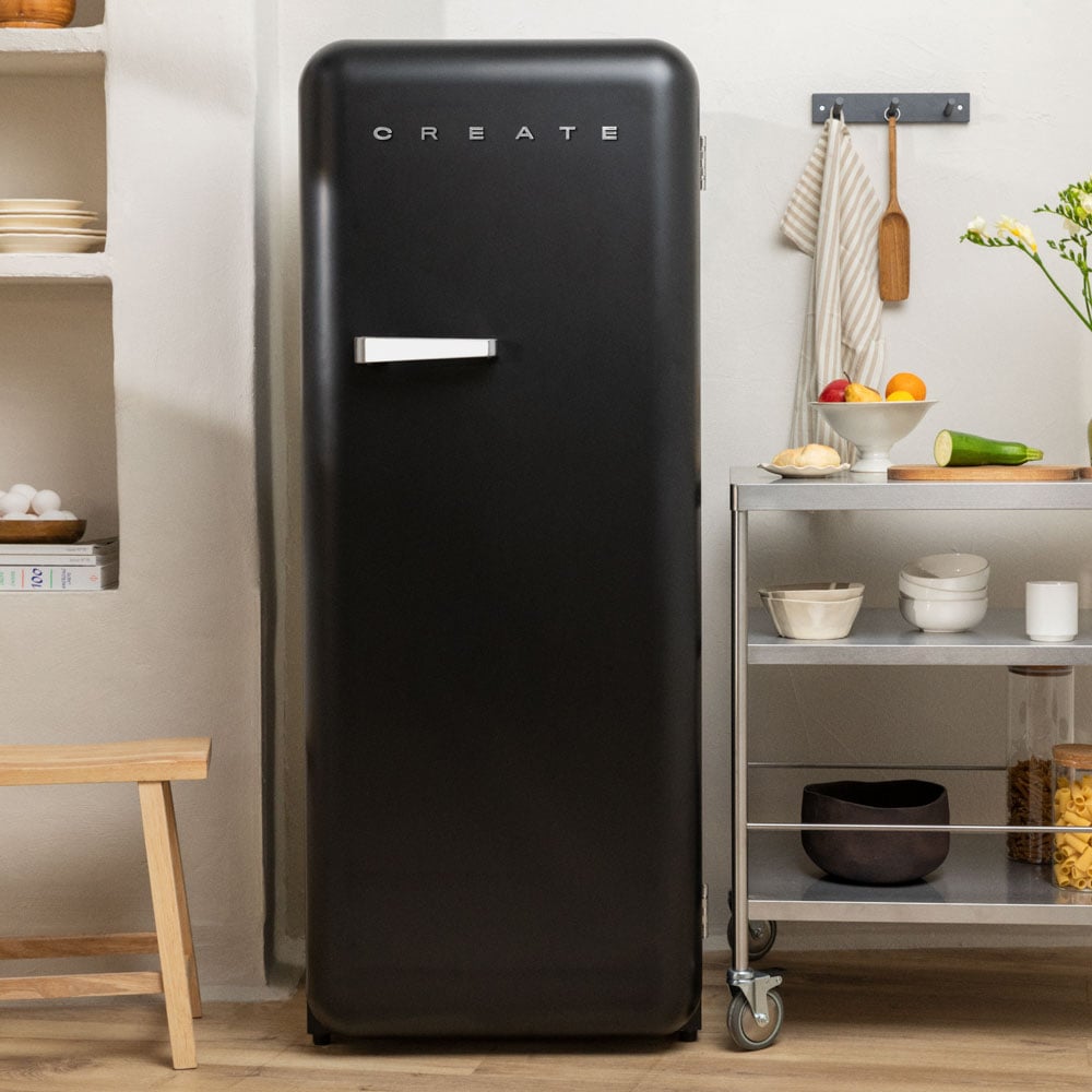 CREATE - FRIDGE RETRO 281L - Lodówka w stylu retro - Noir