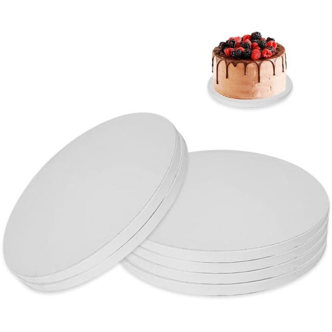 Gateau 8 Inch 6 Pièces Plateau Gateau Rond 12 MM X 8 Inch, Support Gateau Carton ...