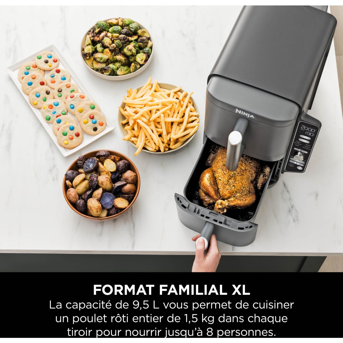 Friteuse sans huile NINJA Double Stack XL 9,5 L SL400EU - 7