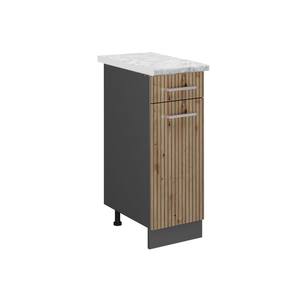 Vicco Szafka dolna do kuchni R-Line, Dąb rzemieślniczy, 30 cm BP Marmur