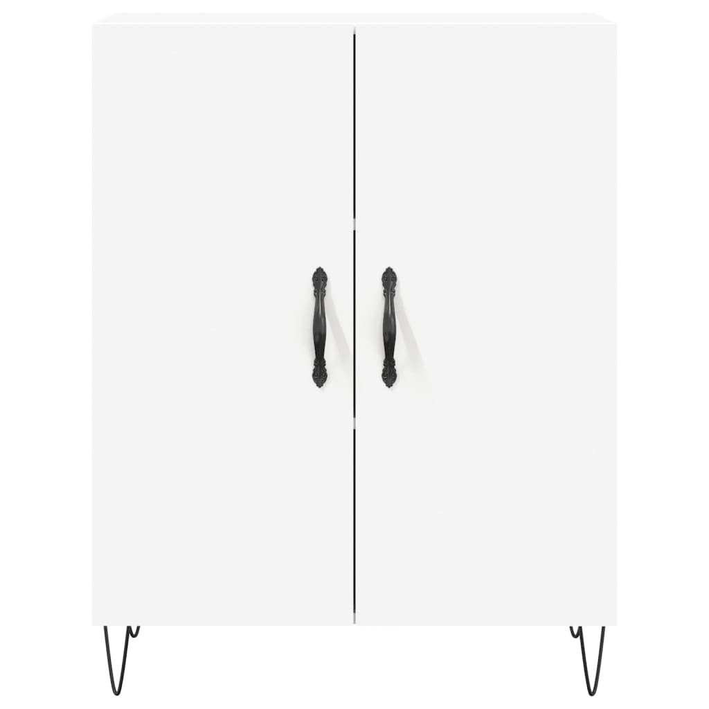 Buffet haut Blanc 69,5x34x180 Bois d'ingénierie - 8