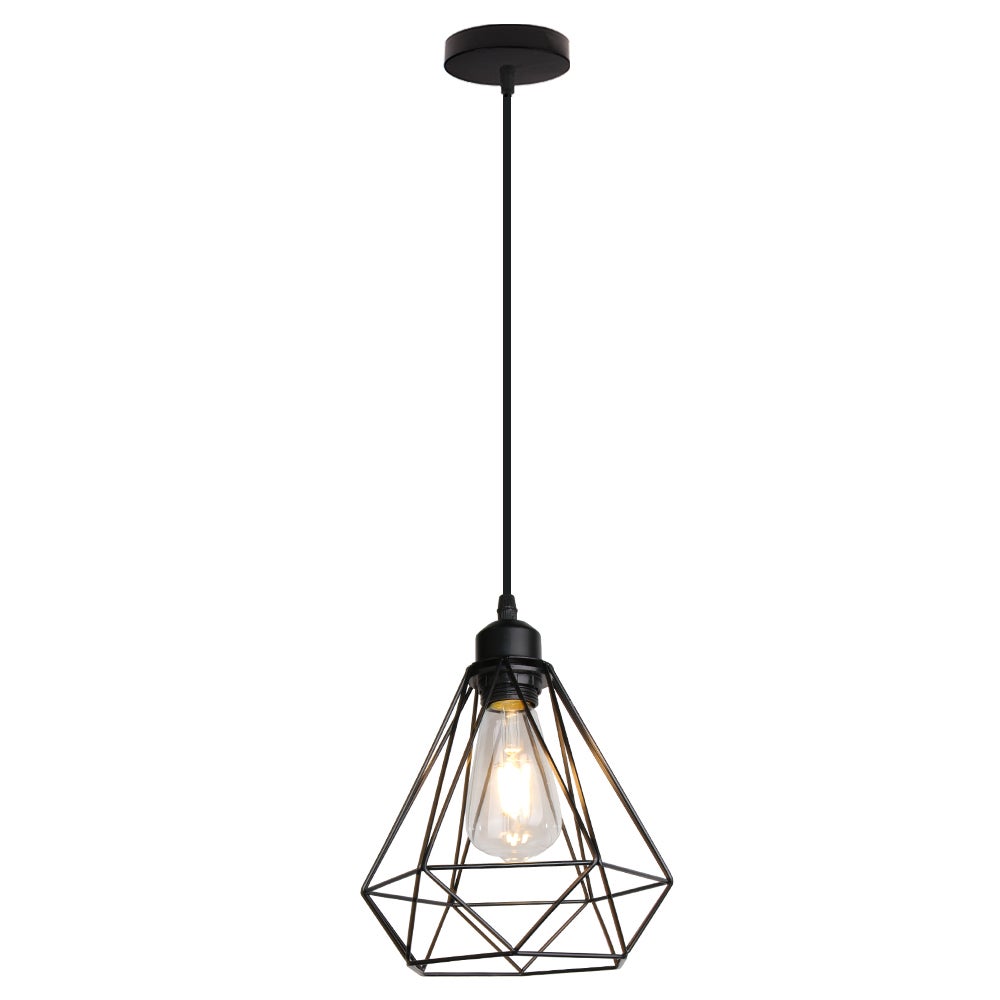 Lampada A Sospensione In Metallo E Vetro Soffiato